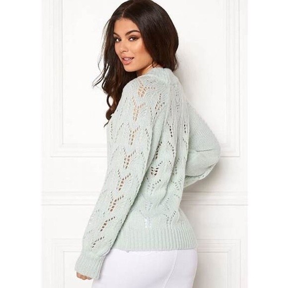 Second Female Jade Knit Round Neck Sweater in Green S NWOT - Picture 2 of 11